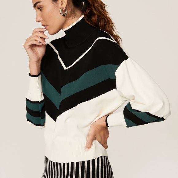 Tanya Taylor Kyra Turtleneck Sweater 1X - Picture 5 of 5